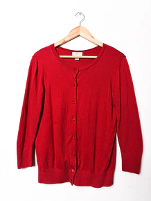 Cardigan rojo botones