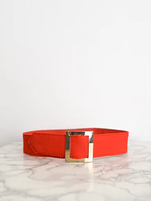 Cinturón 70s rojo y dorado