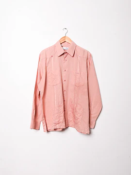 Camisa lino algodón Oscar de la Renta vntg