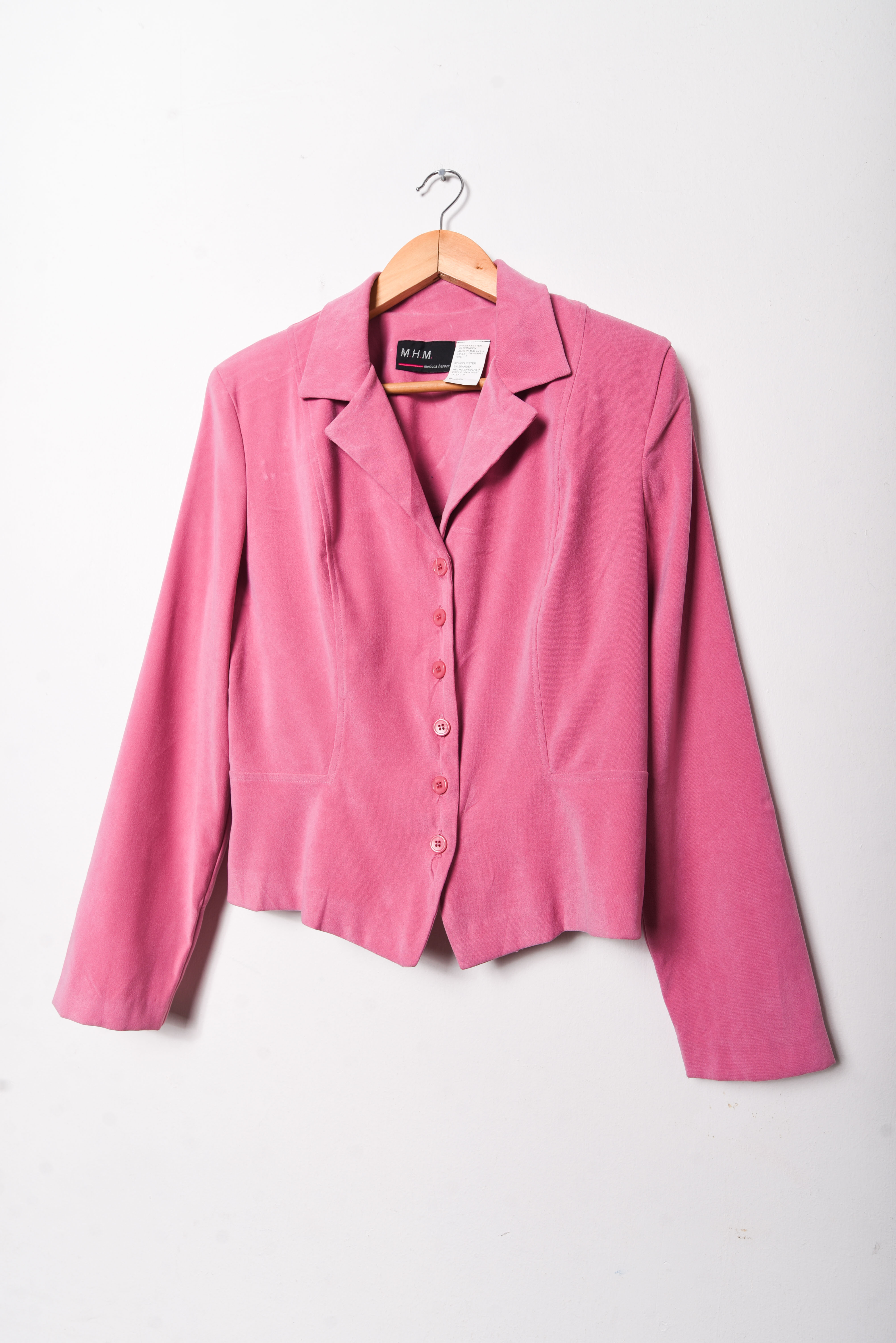 Chaqueta pink botones vntg