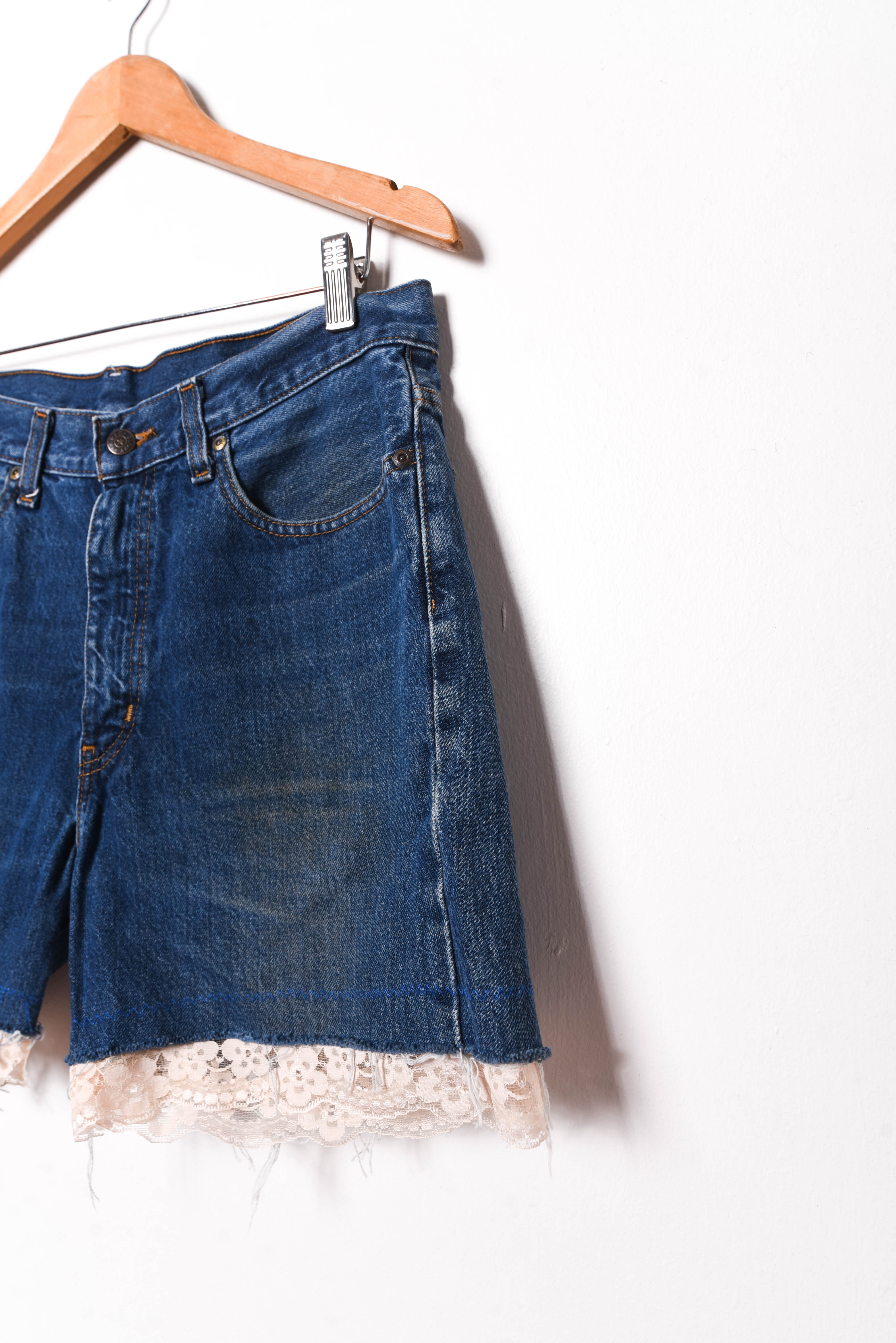 Short denim reworked x Vntg Cat
