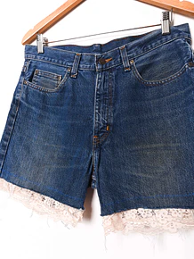 Short denim reworked x Vntg Cat