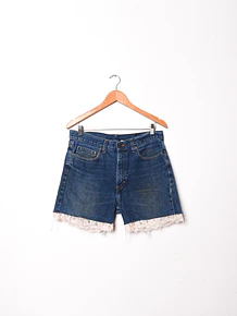 Short denim reworked x Vntg Cat