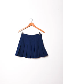 Falda azul navy tablas