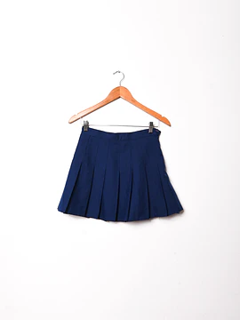 Falda azul navy tablas