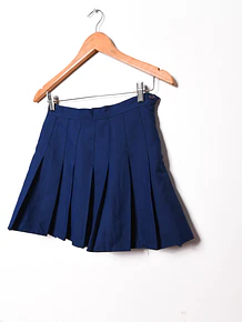 Falda azul navy tablas