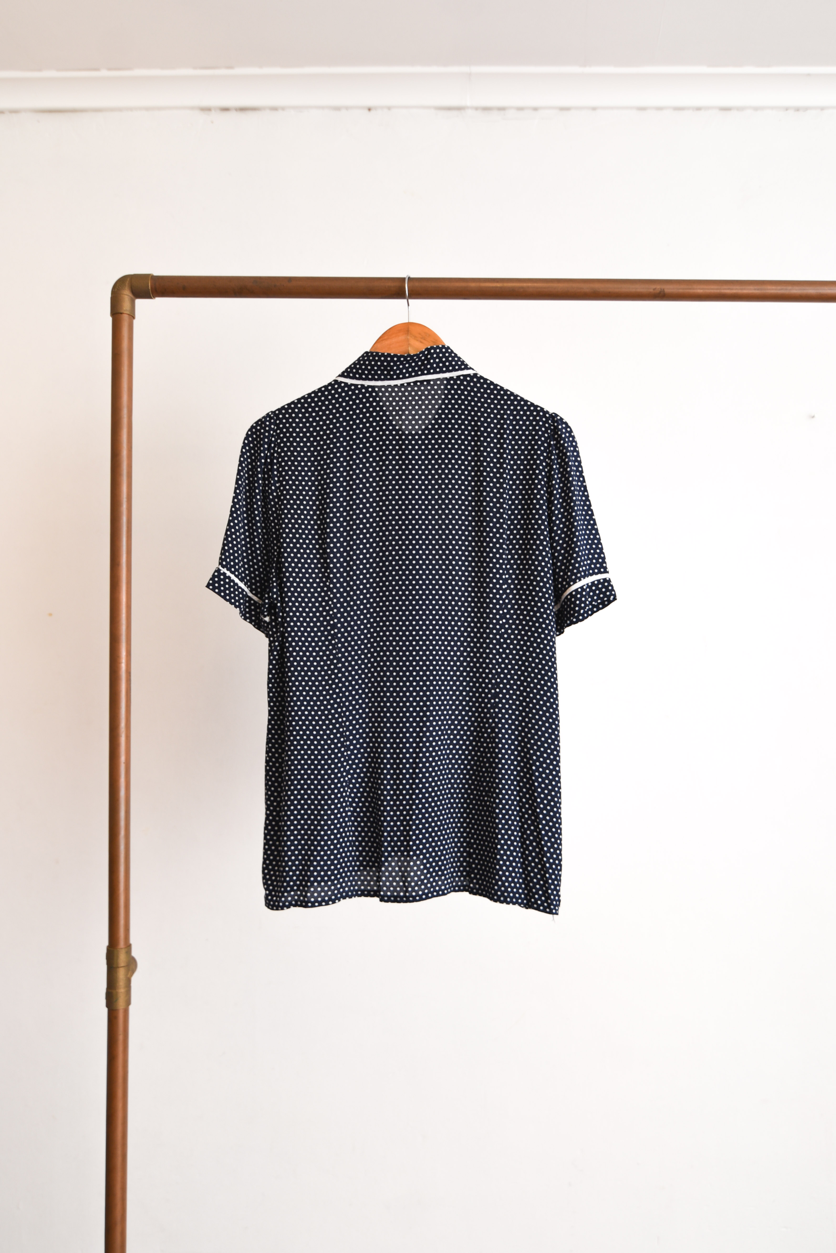 Blusa marinera lunares cuello peter pan