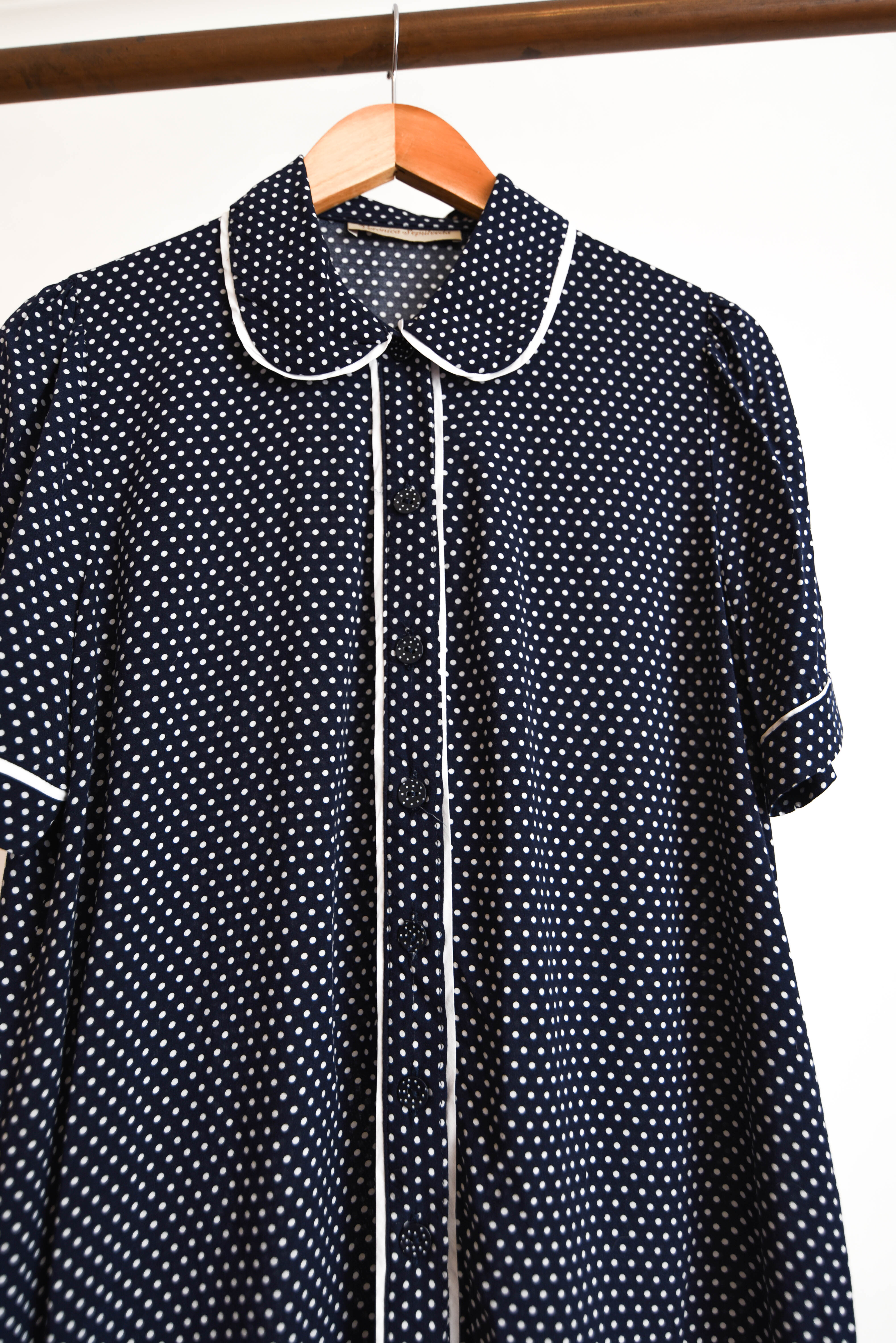 Blusa marinera lunares cuello peter pan