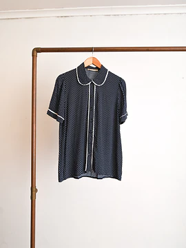 Blusa marinera lunares cuello peter pan