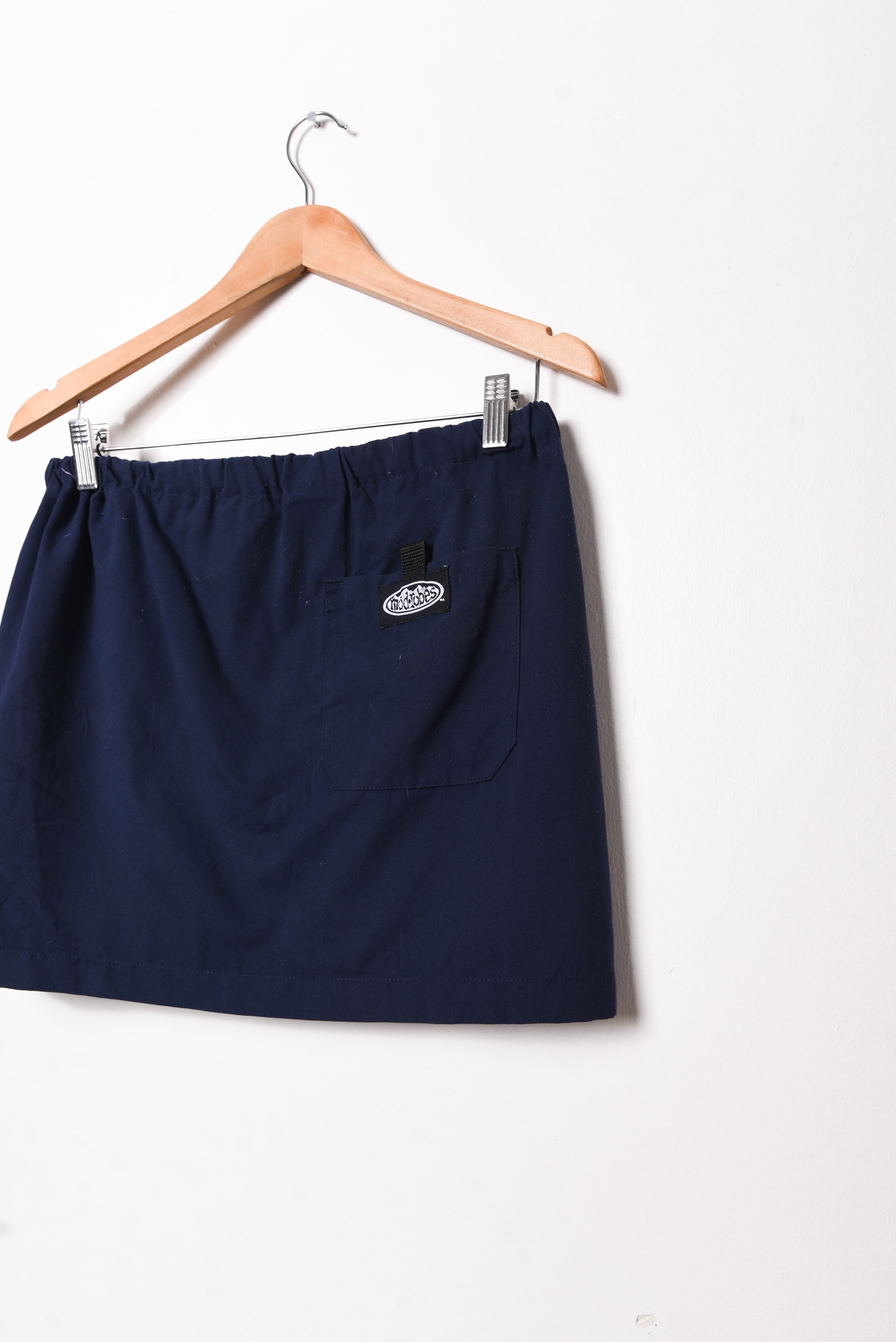 Falda wrap navy vntg