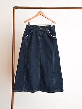 Maxi falda denim y2k