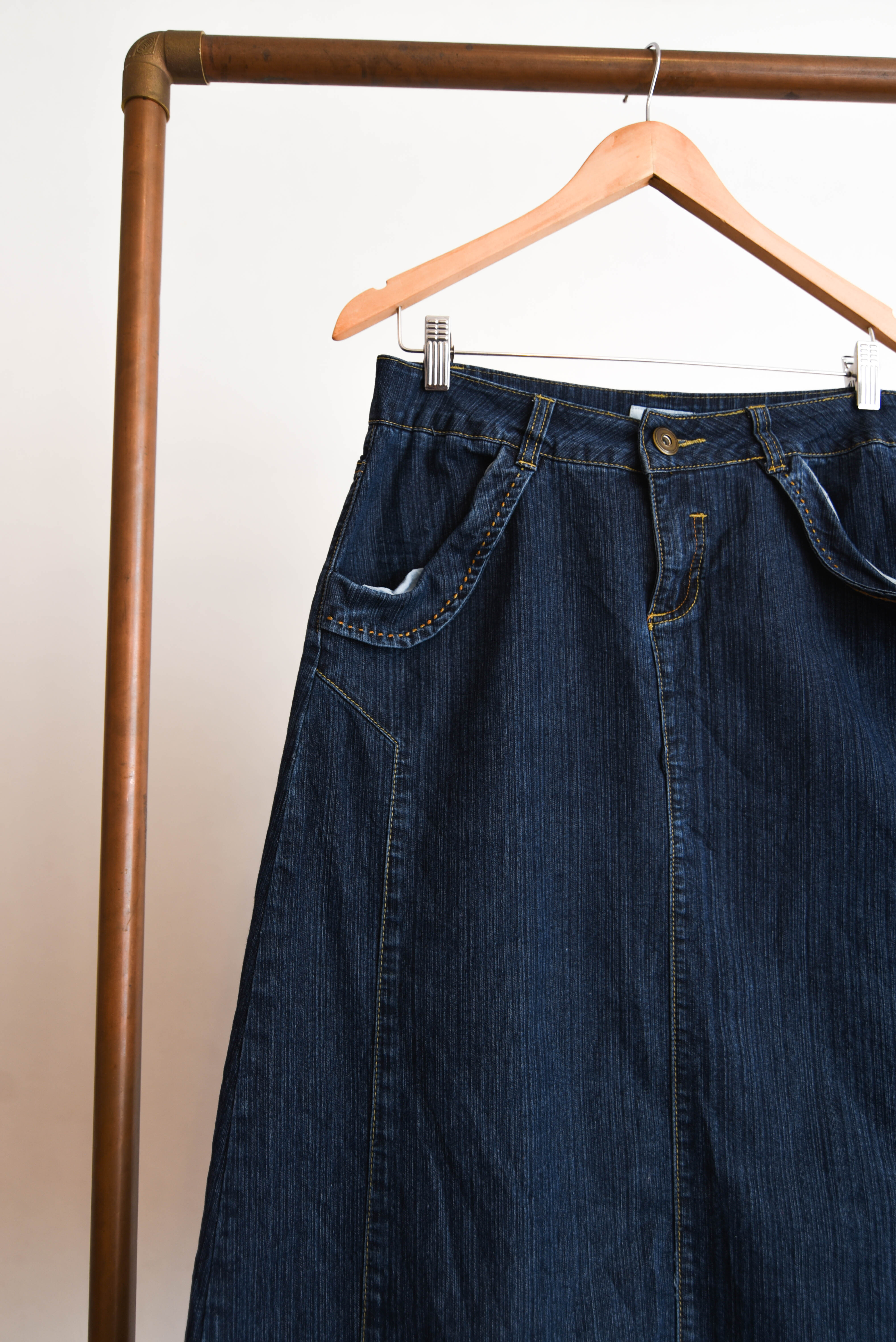 Maxi falda denim y2k