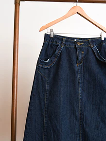 Maxi falda denim y2k