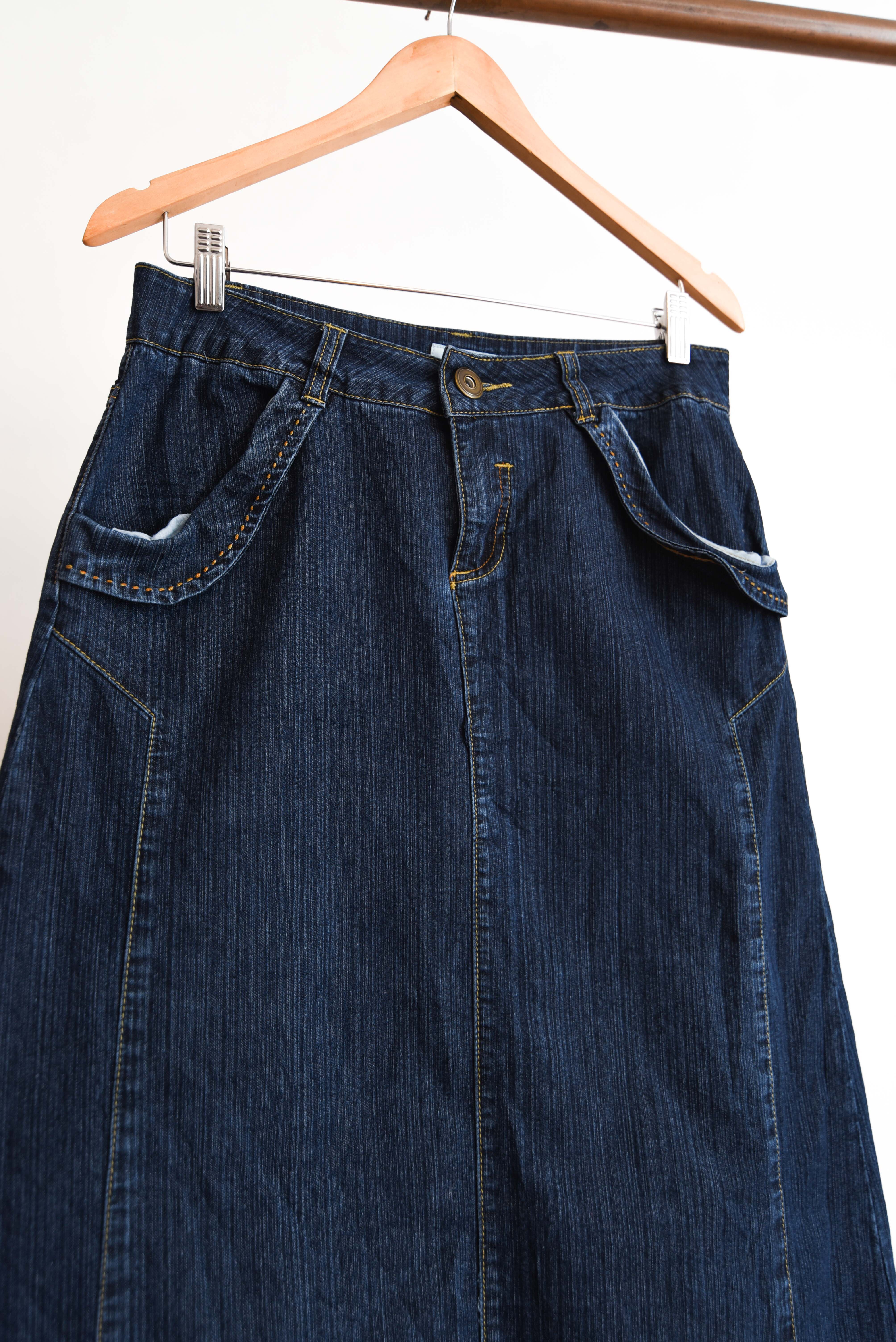 Maxi falda denim y2k