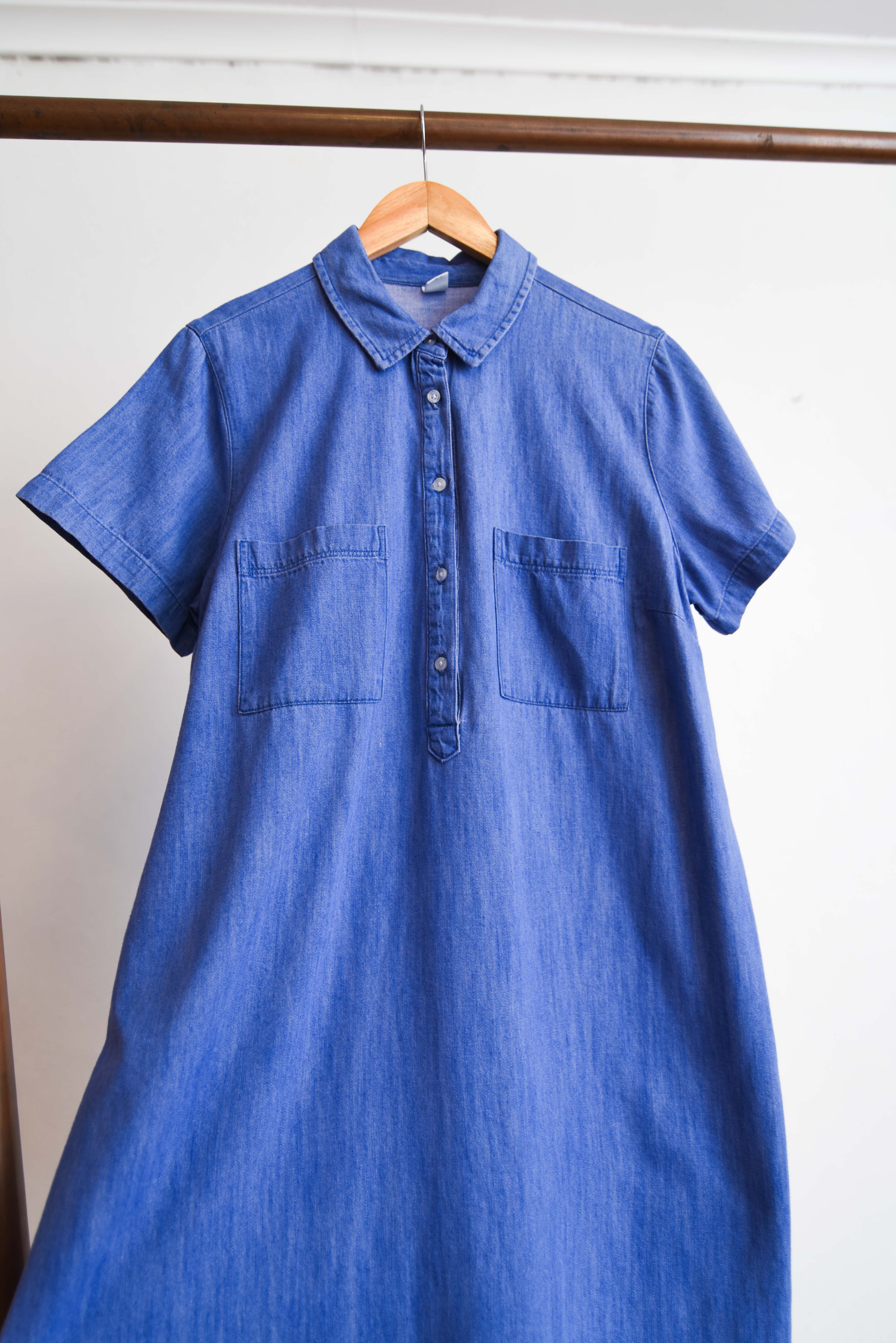 Vestido camisero denim