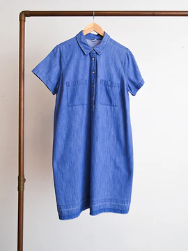 Vestido camisero denim