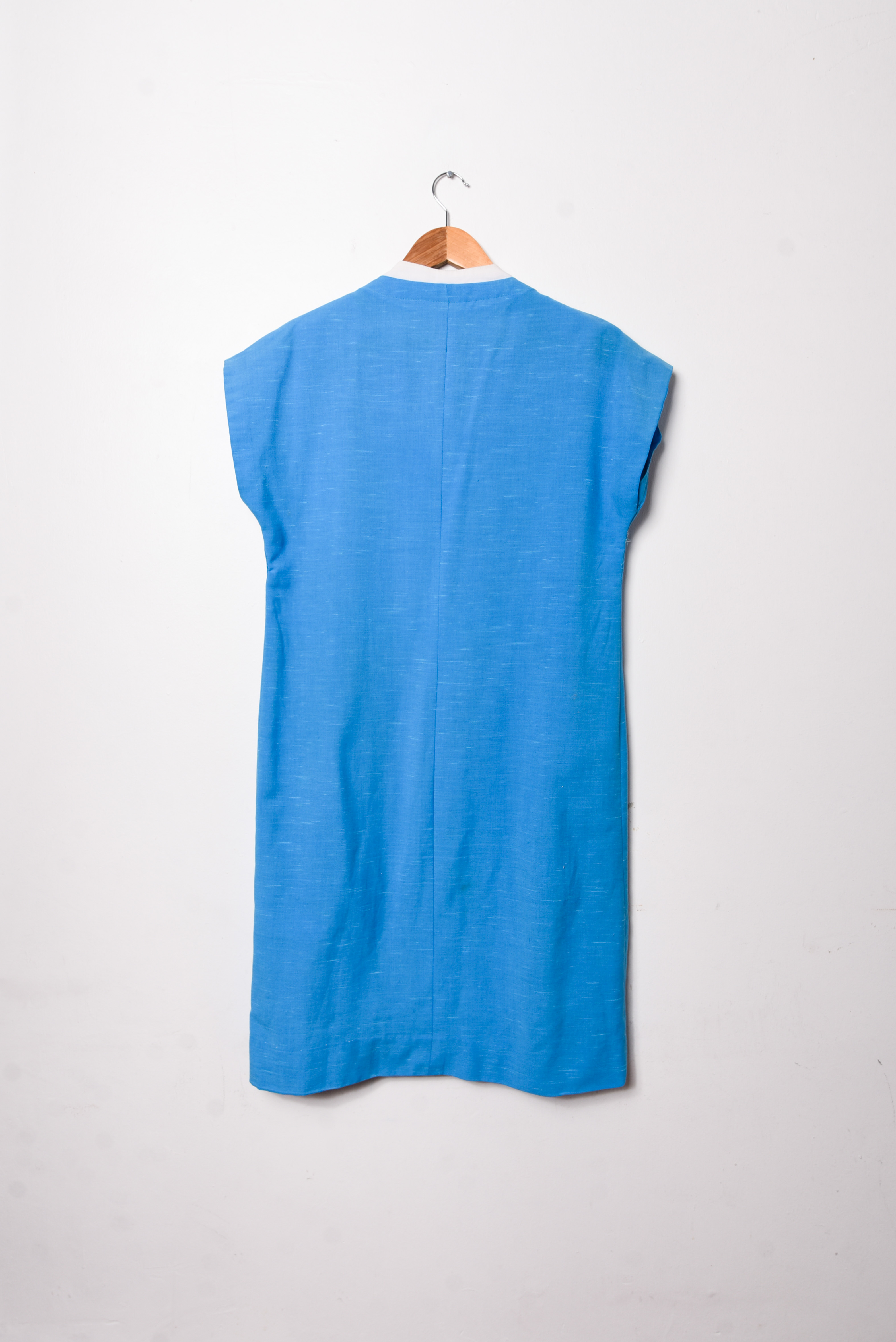 Vestido azulino 80s