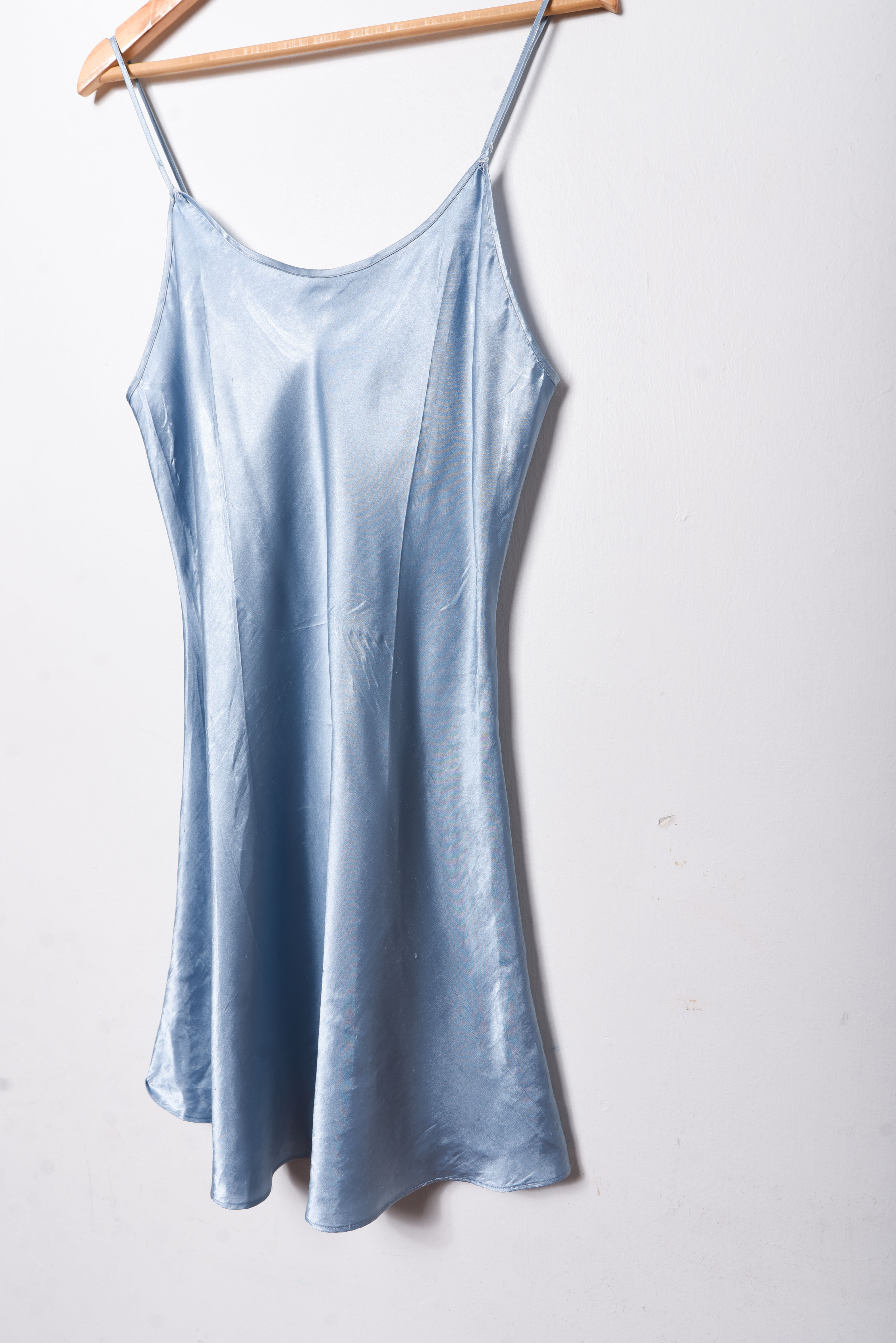 Slipdress celeste satín