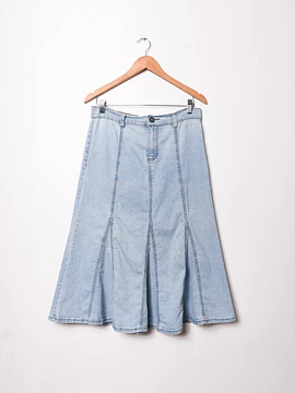 Falda light denim y2k