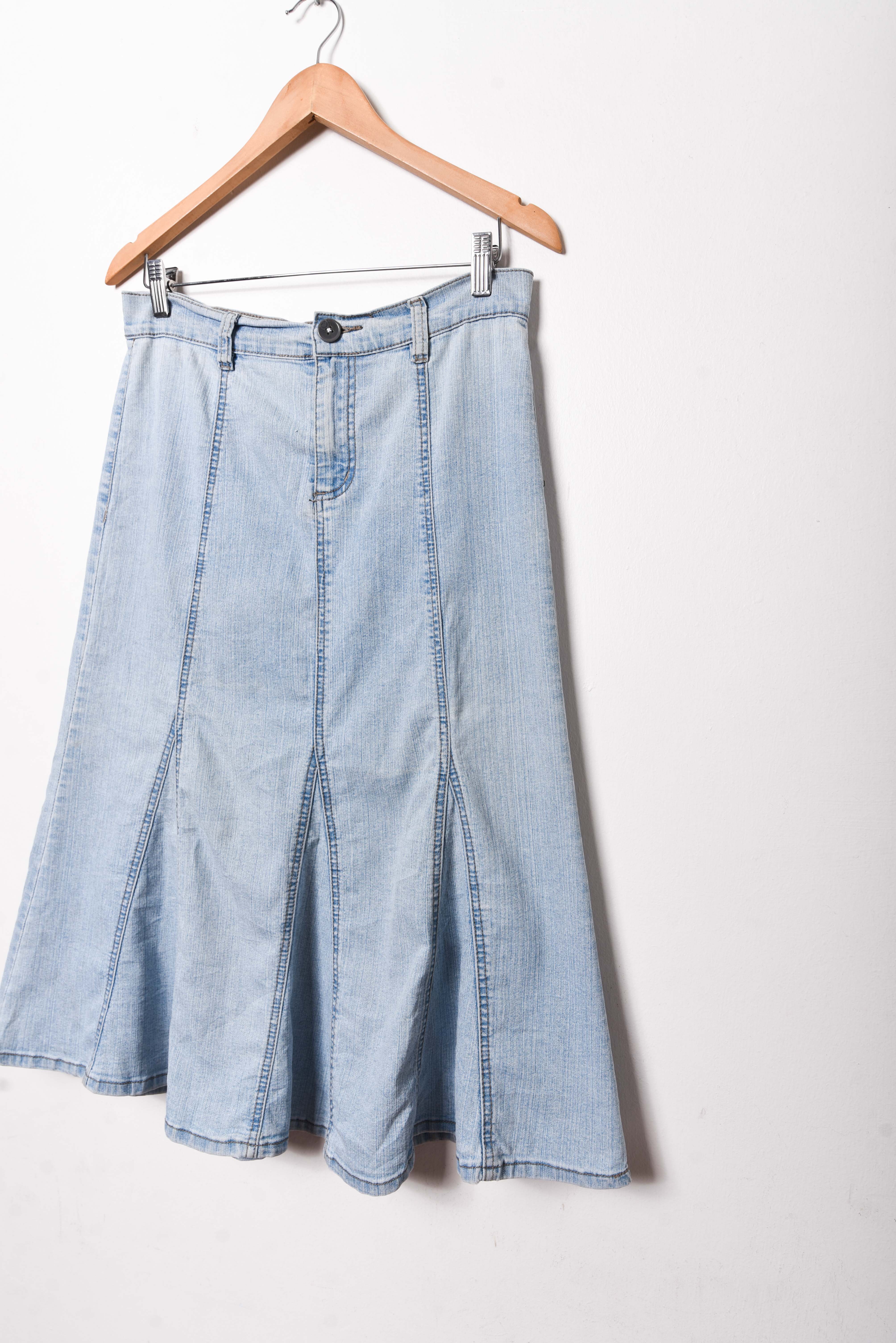 Falda light denim y2k