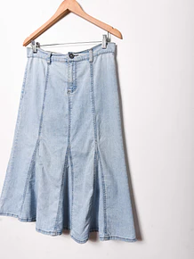 Falda light denim y2k