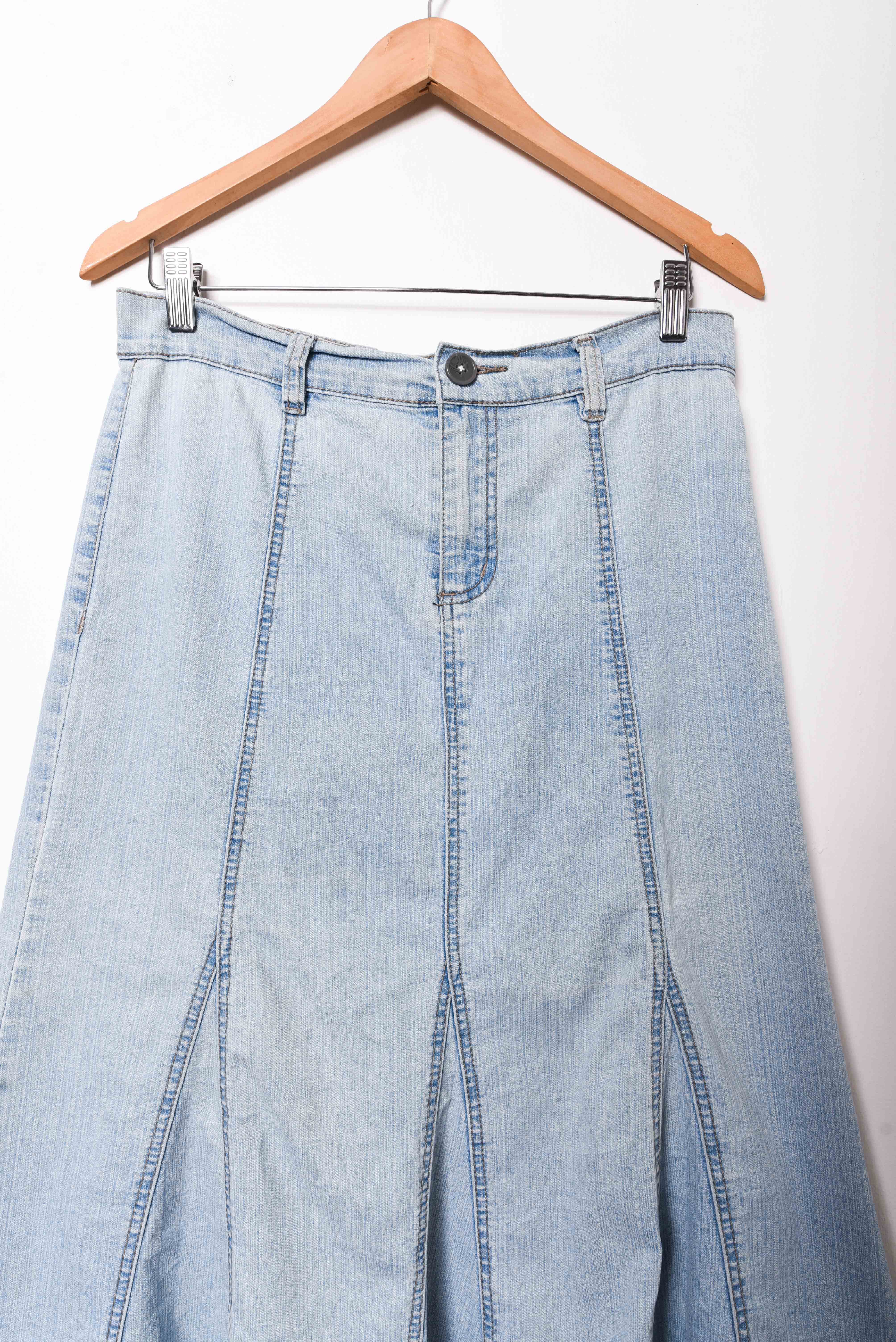 Falda light denim y2k