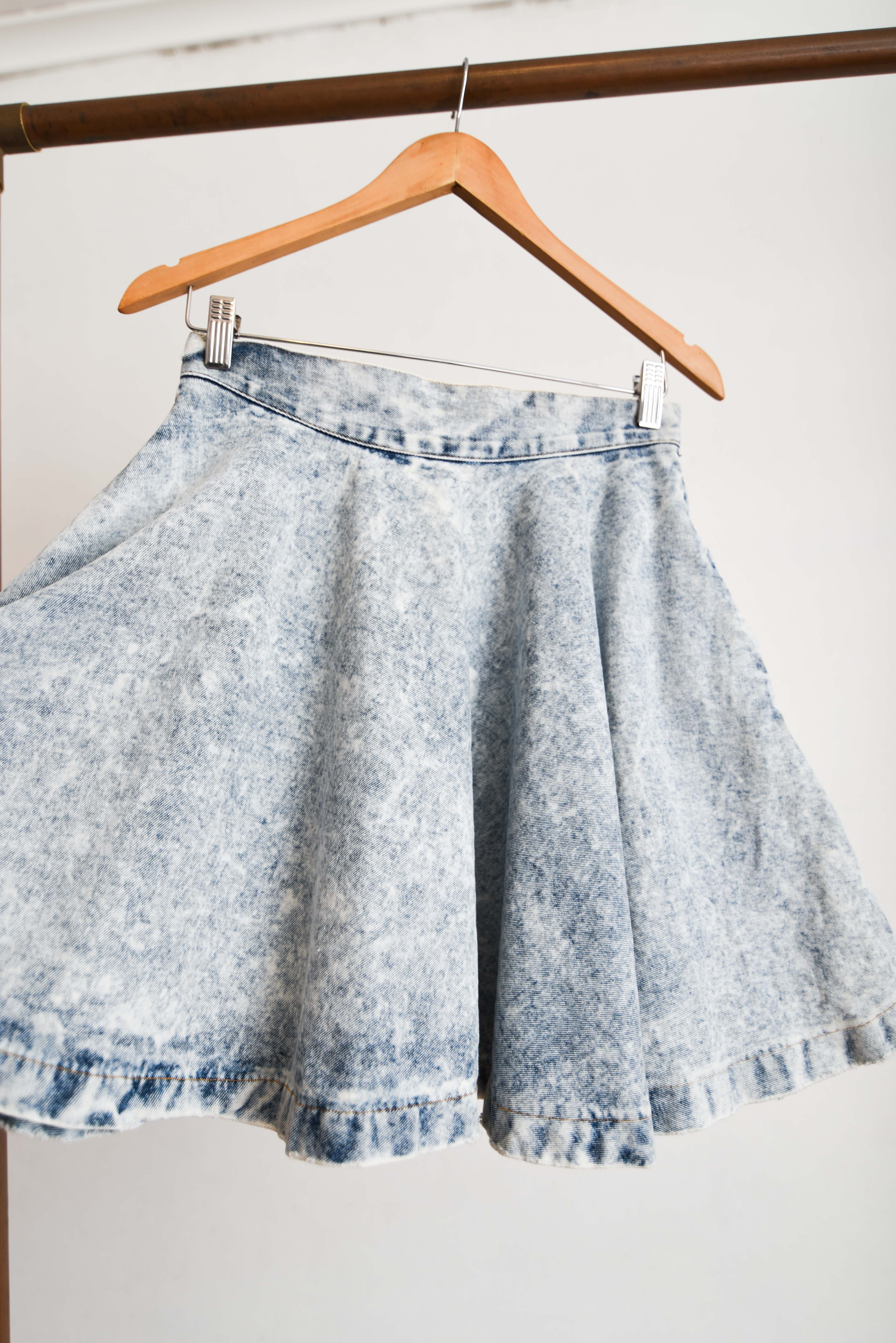 Falda 80s acid wash
