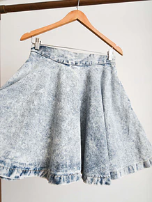 Falda 80s acid wash