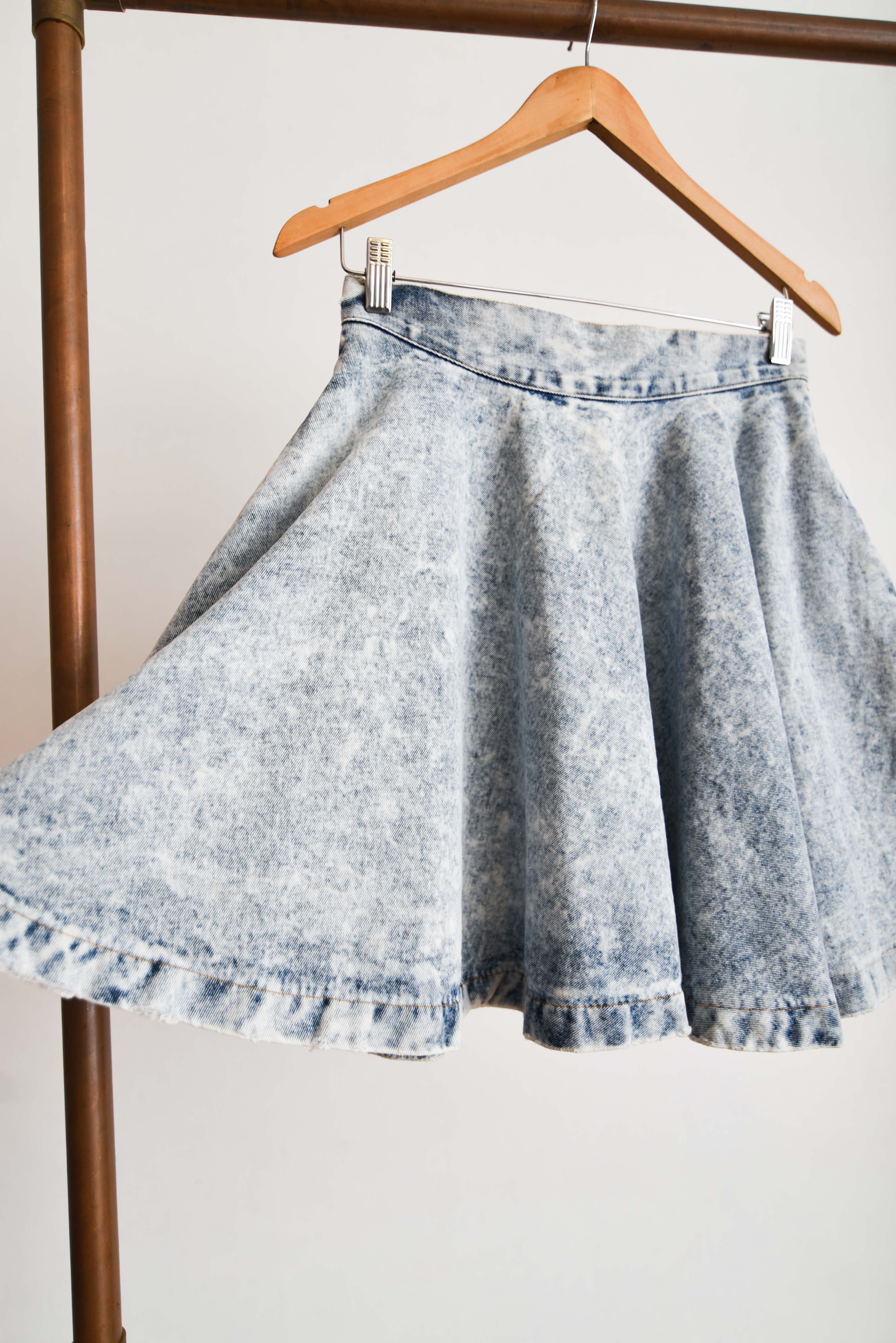 Falda 80s acid wash