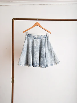Falda 80s acid wash