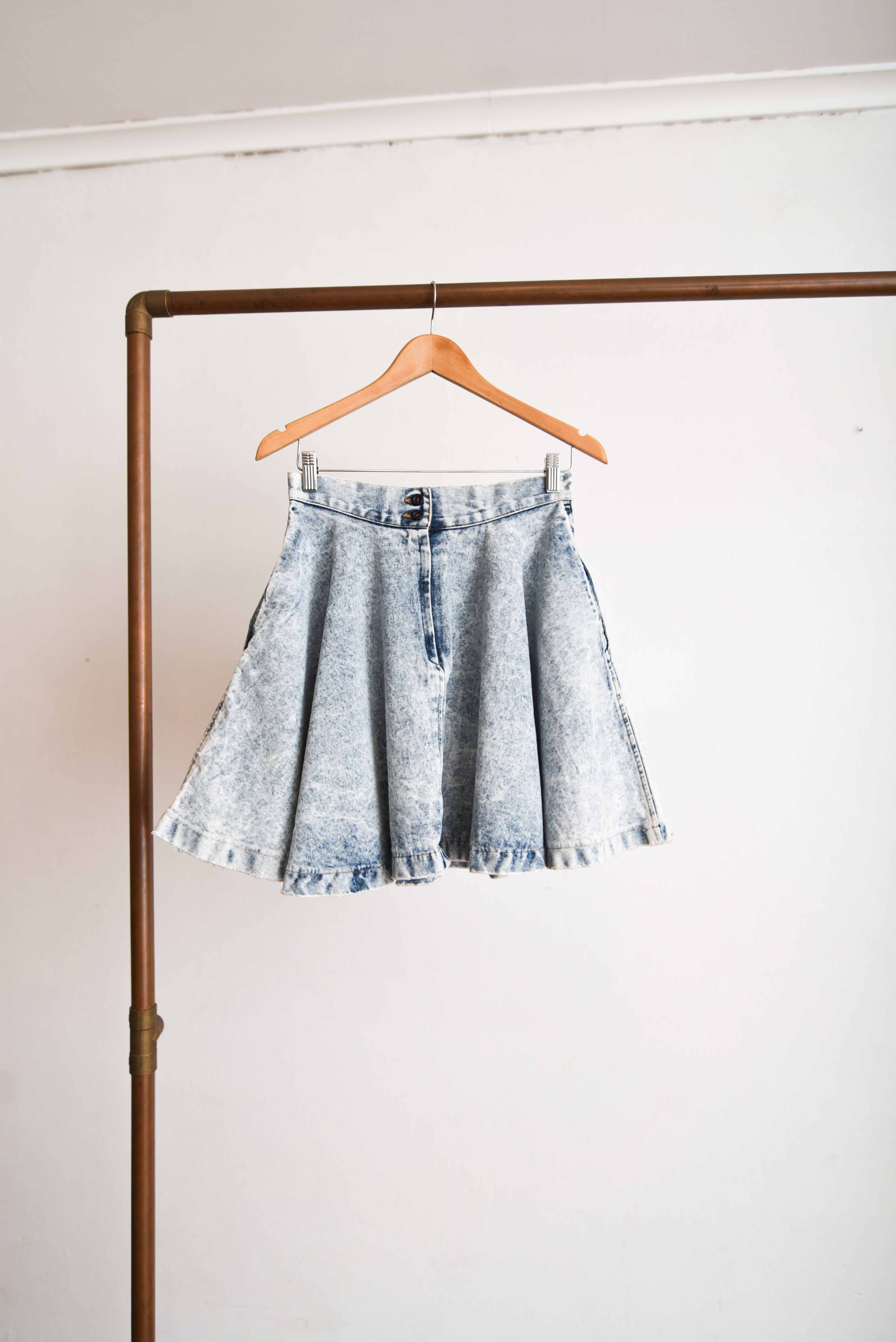 Falda 80s acid wash