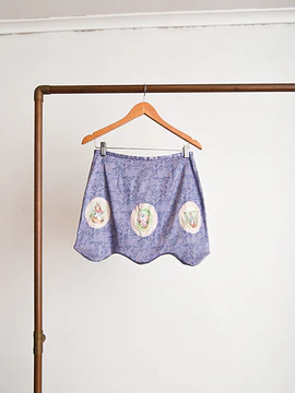 Falda brocato reworked x Vntg Cat