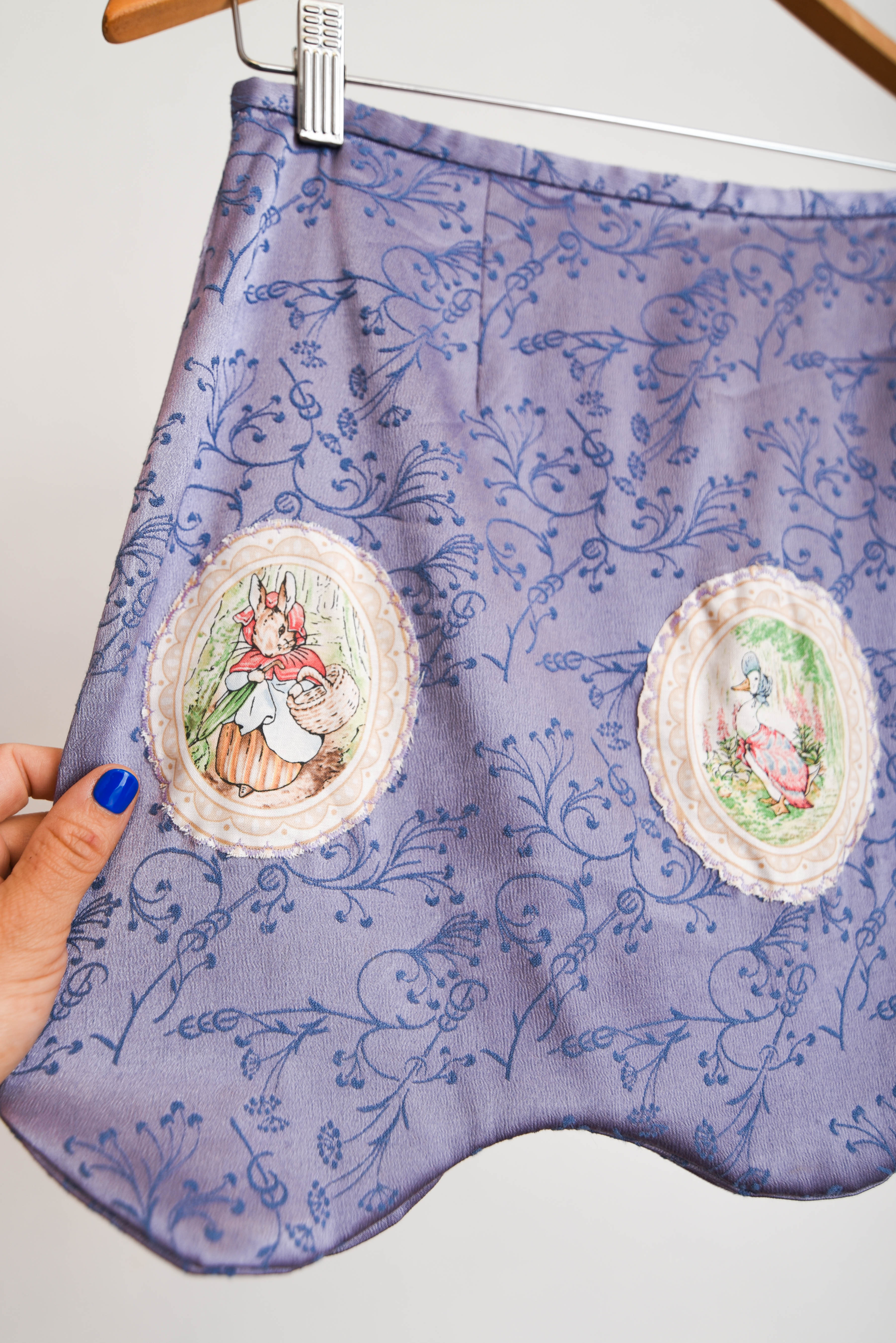 Falda brocato reworked x Vntg Cat