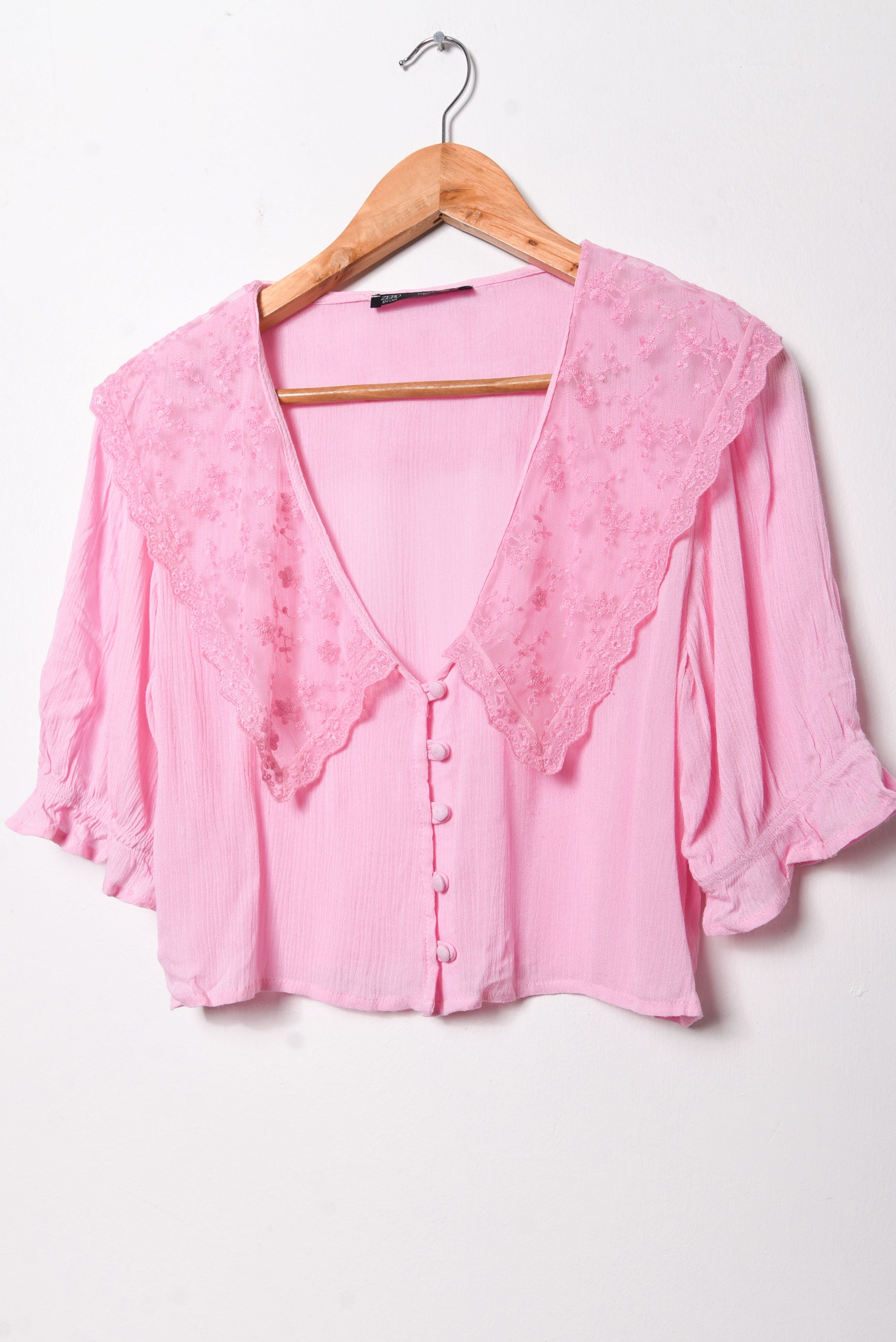 Blusa rosada cuellito