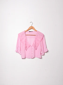 Blusa rosada cuellito