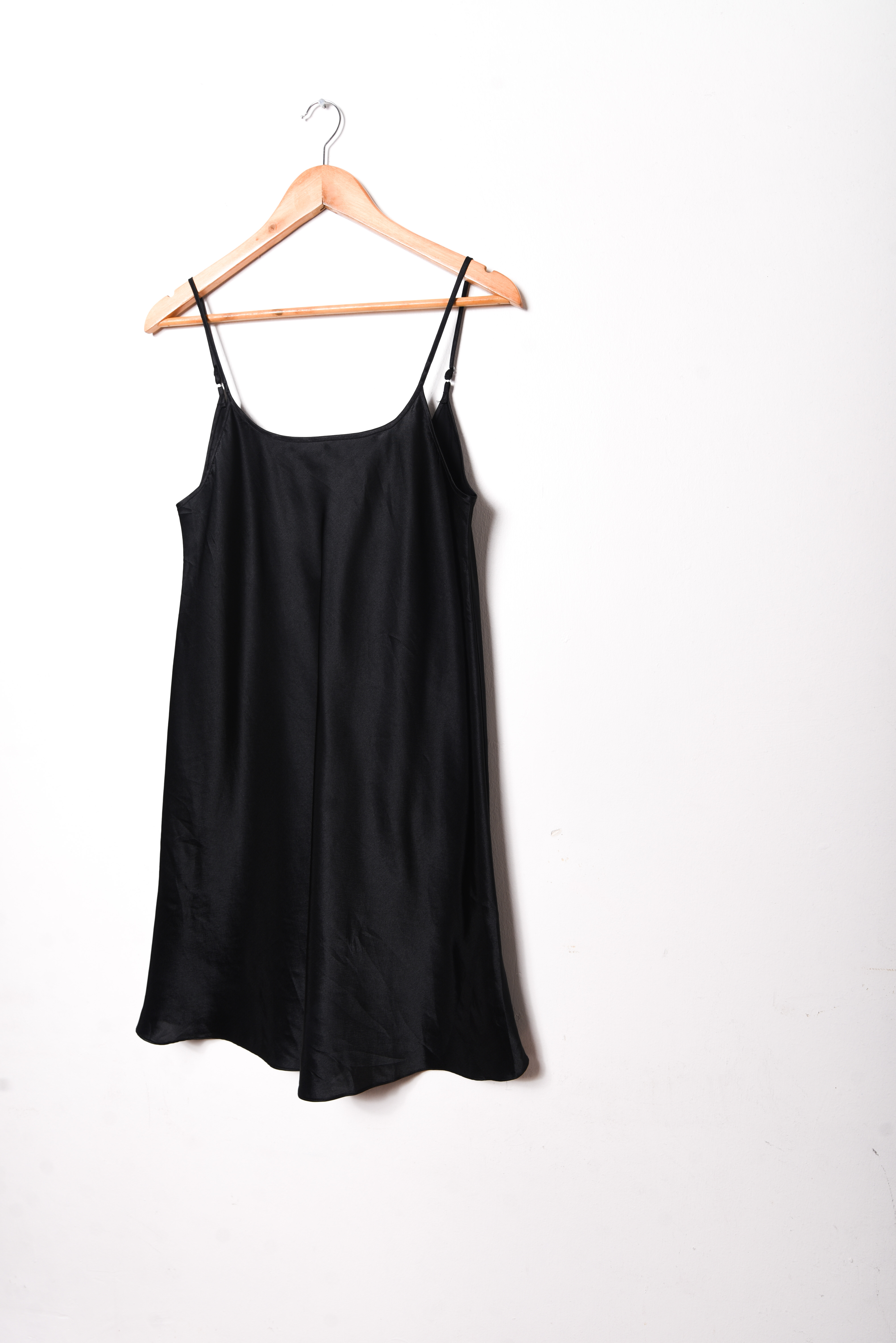 Slipdress satín black 90s