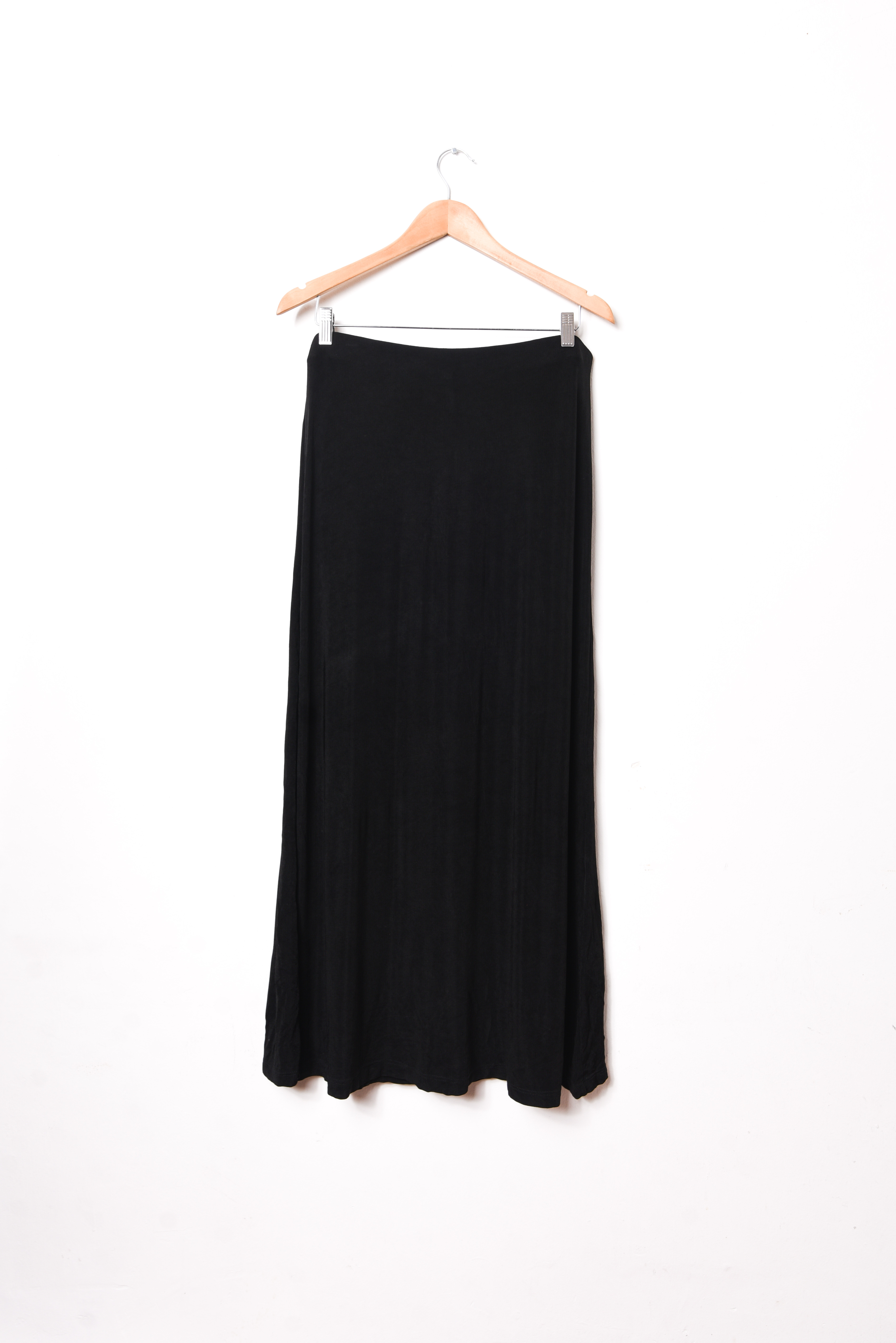 Maxi falda vintage acetato black