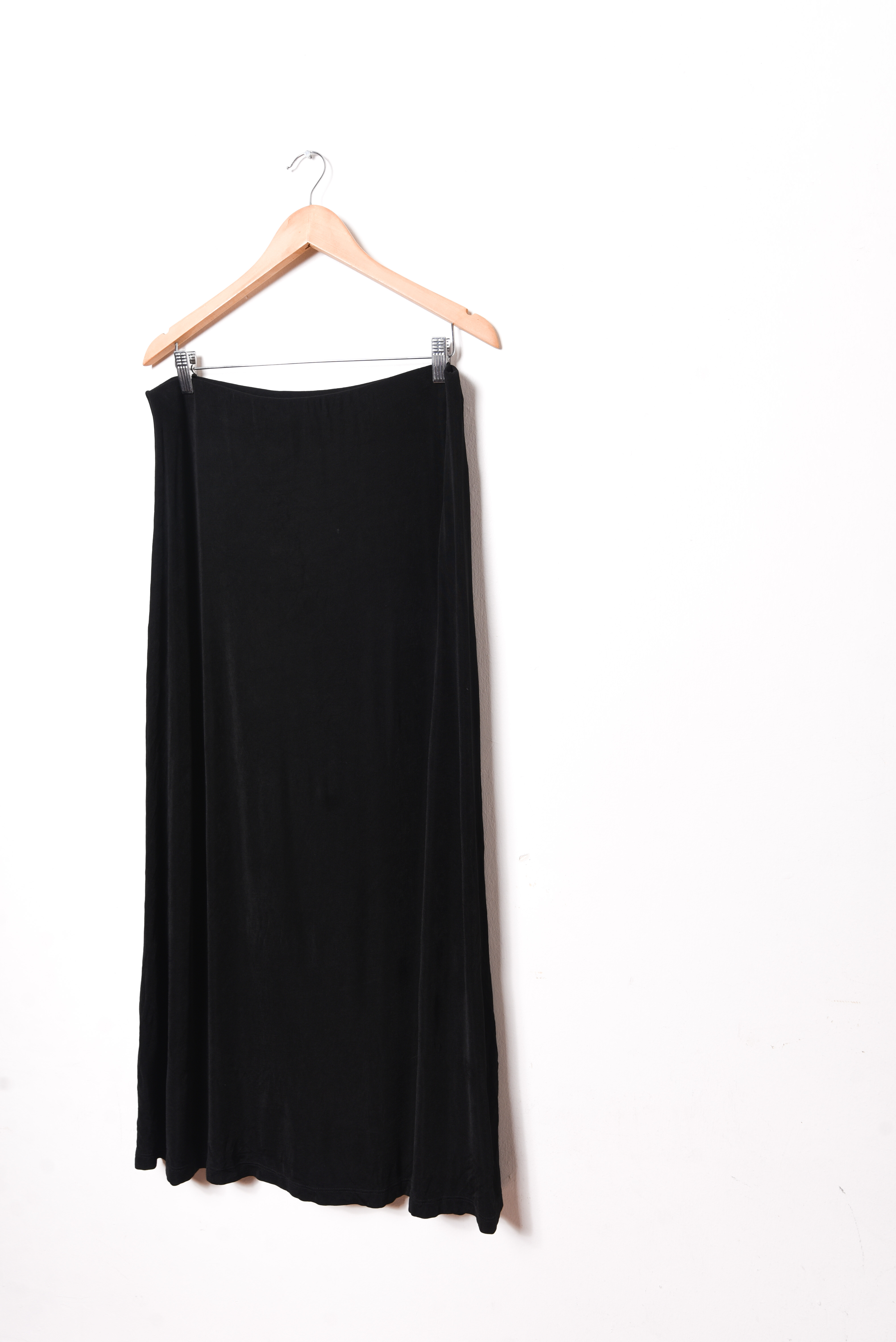 Maxi falda vintage acetato black