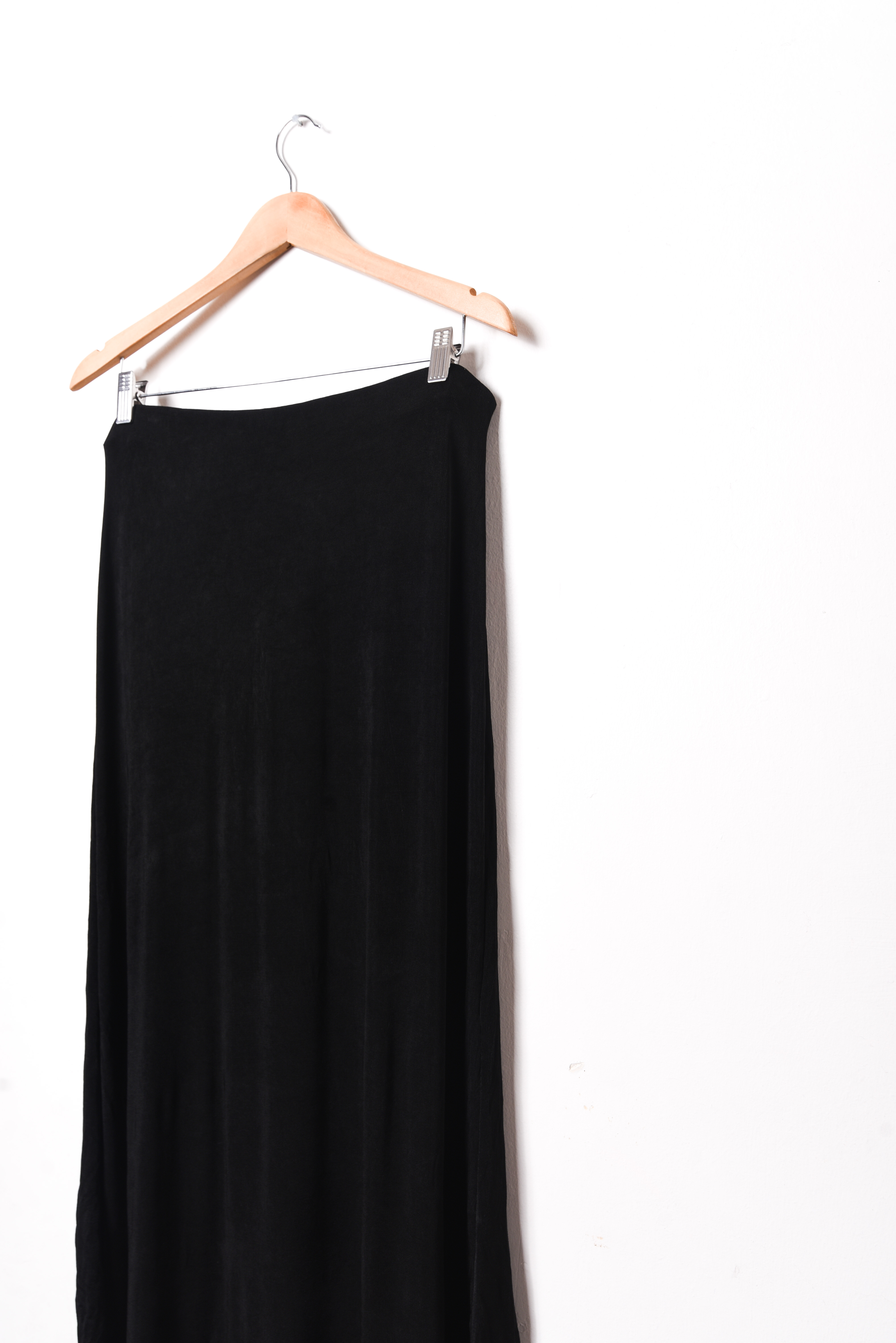 Maxi falda vintage acetato black