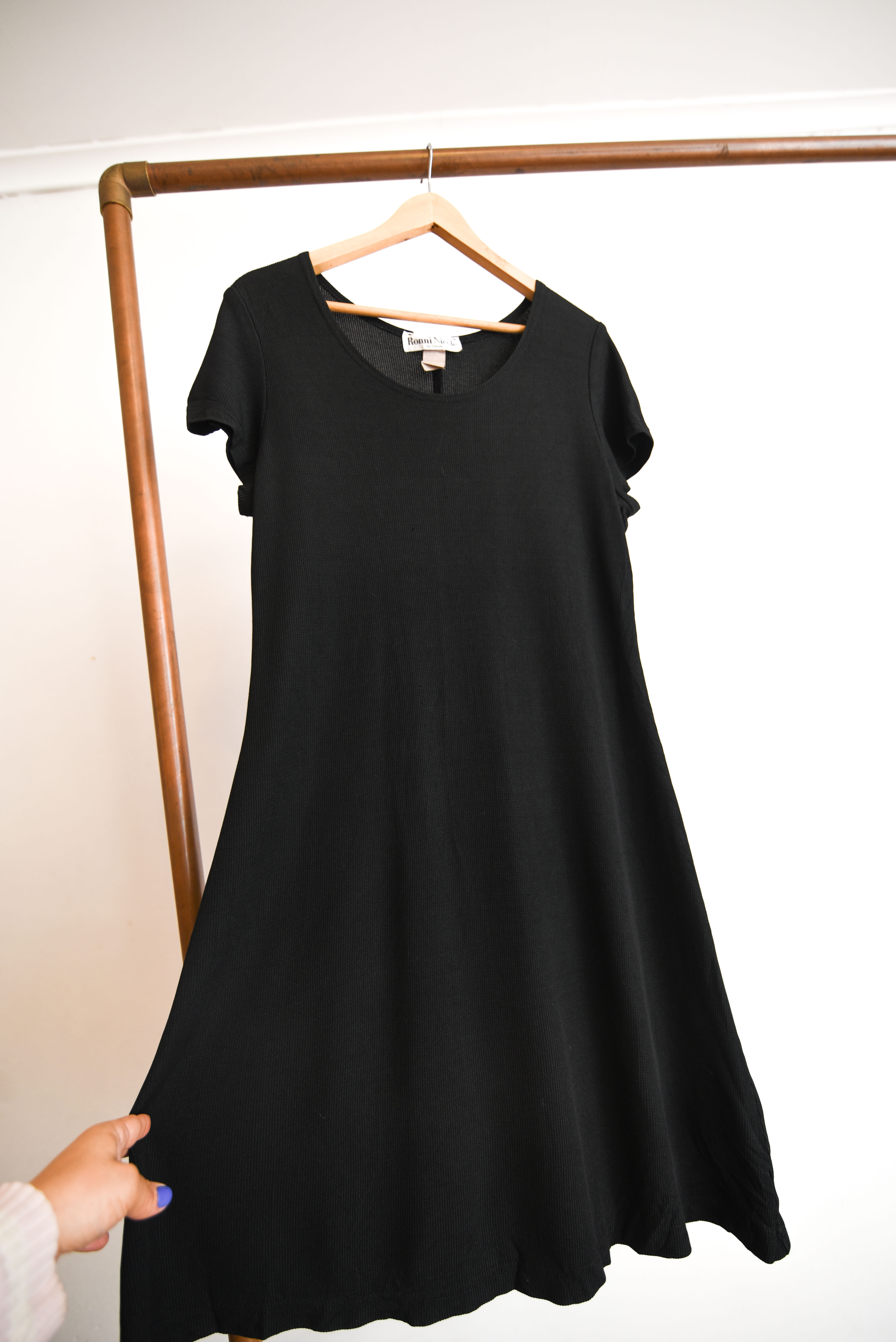 Vestido vintage acetato 90s