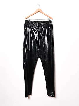 Pantalón negro latex plus size