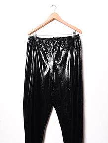 Pantalón negro latex plus size