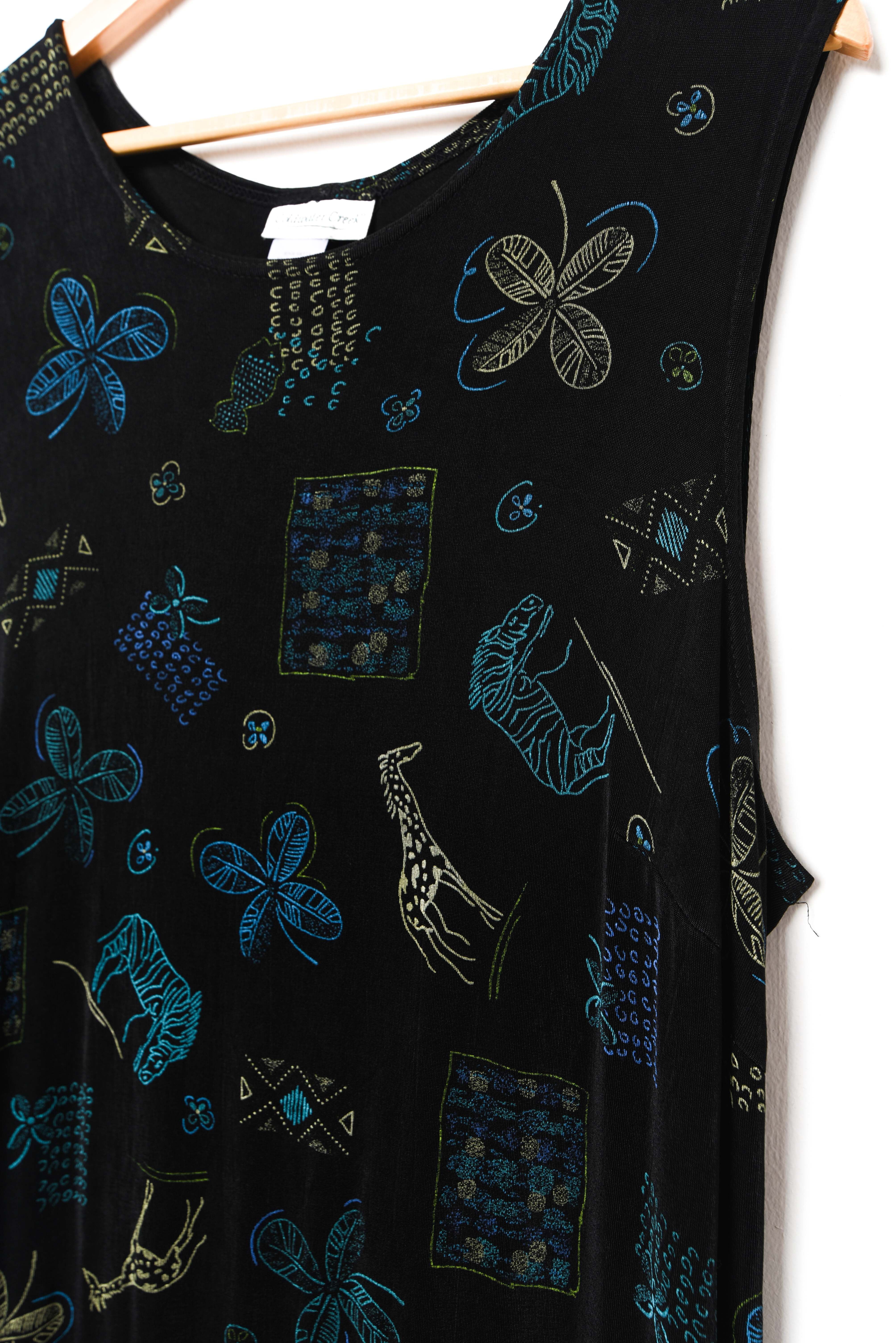 Maxi vestido 90s acetato