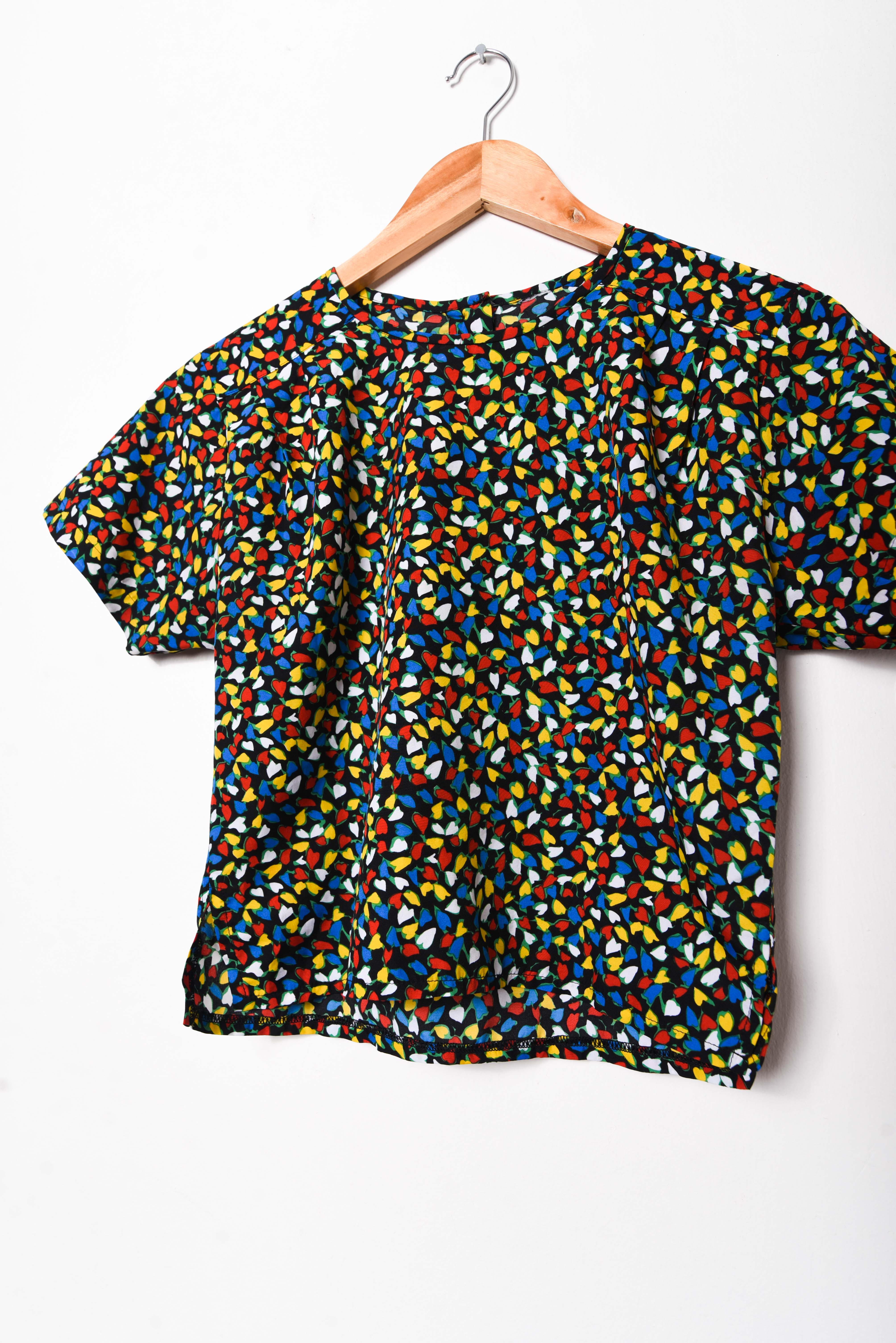 Blusa floral vntg