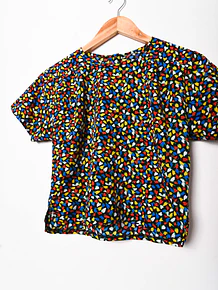 Blusa floral vntg