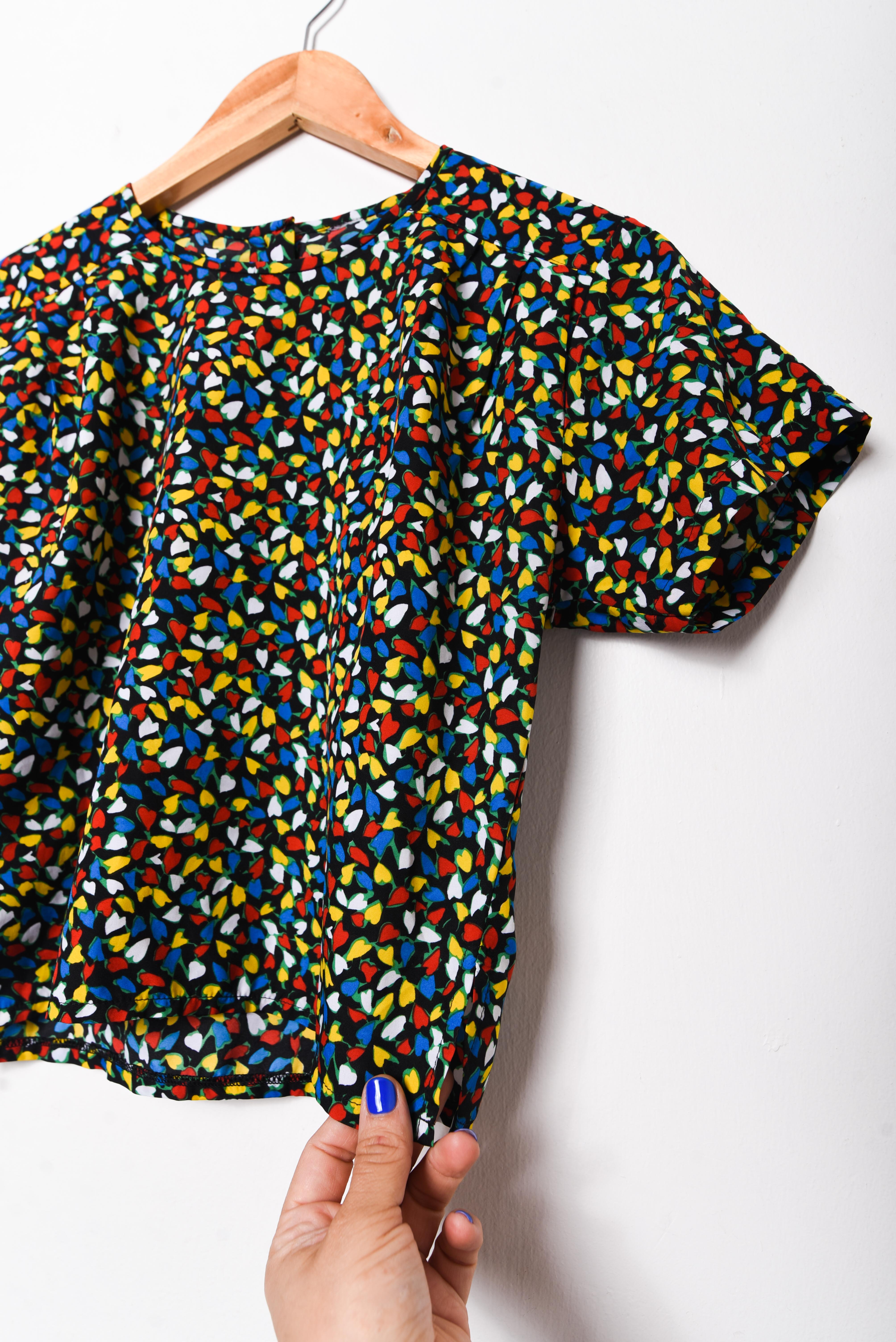 Blusa floral vntg