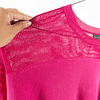 Sweater Calado Fucsia