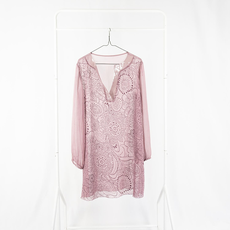 Maxi Blusón/Vestido Palo Rosa 2