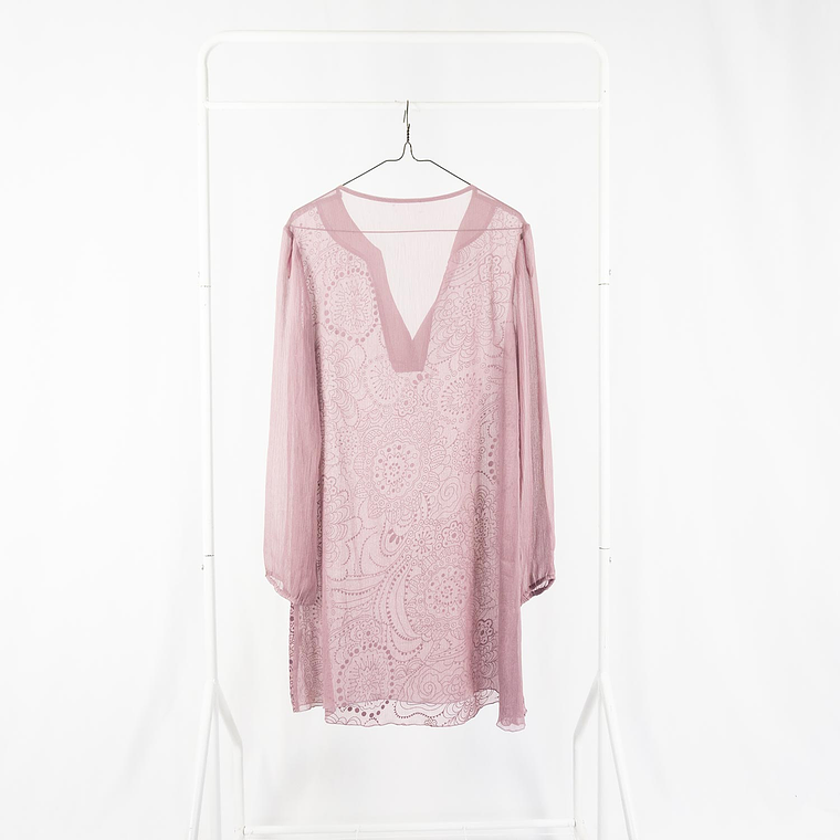 Maxi Blusón/Vestido Palo Rosa 7