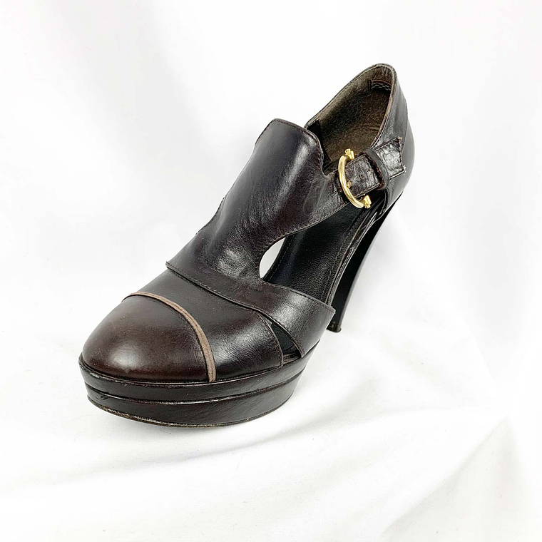 Sandalias Cuero Marrón 3